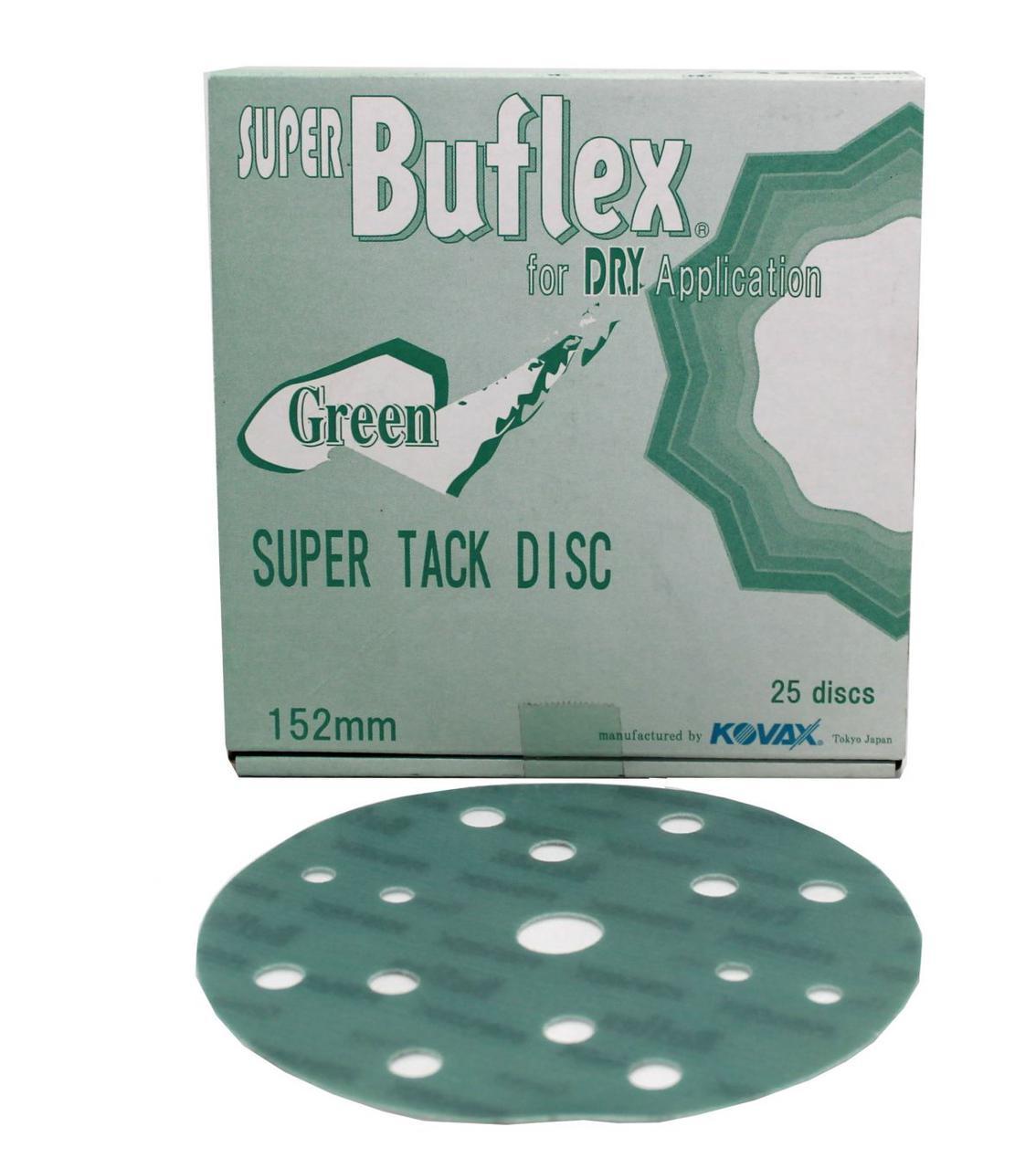 KOVAX Круг Super Buflex DRU Green на липучке 15 отв K-2000 152мм