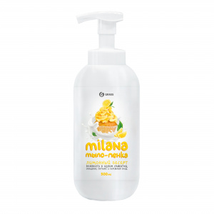 GraSS Мыло жидкое “Milana мыло-пенка” Лимонный пирог (флакон 500 мл)